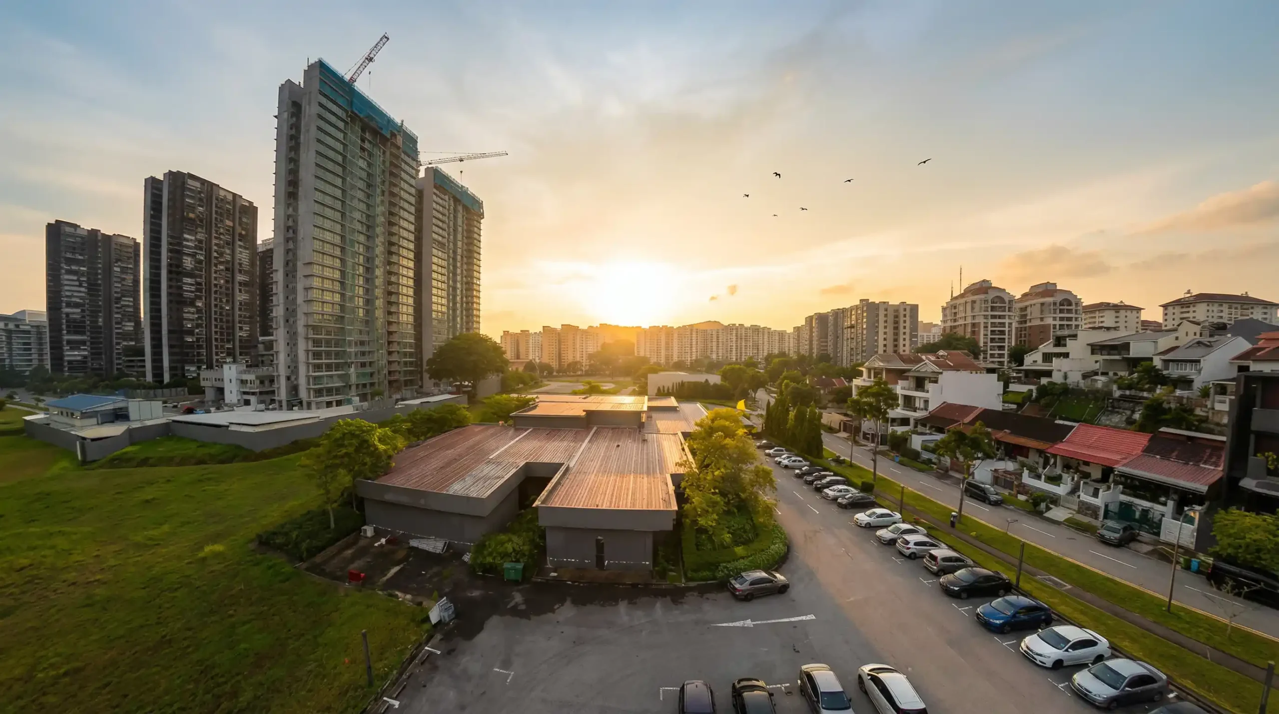 Singapore aerial Photography non drone requirement aerial-style industrial photography Singapore